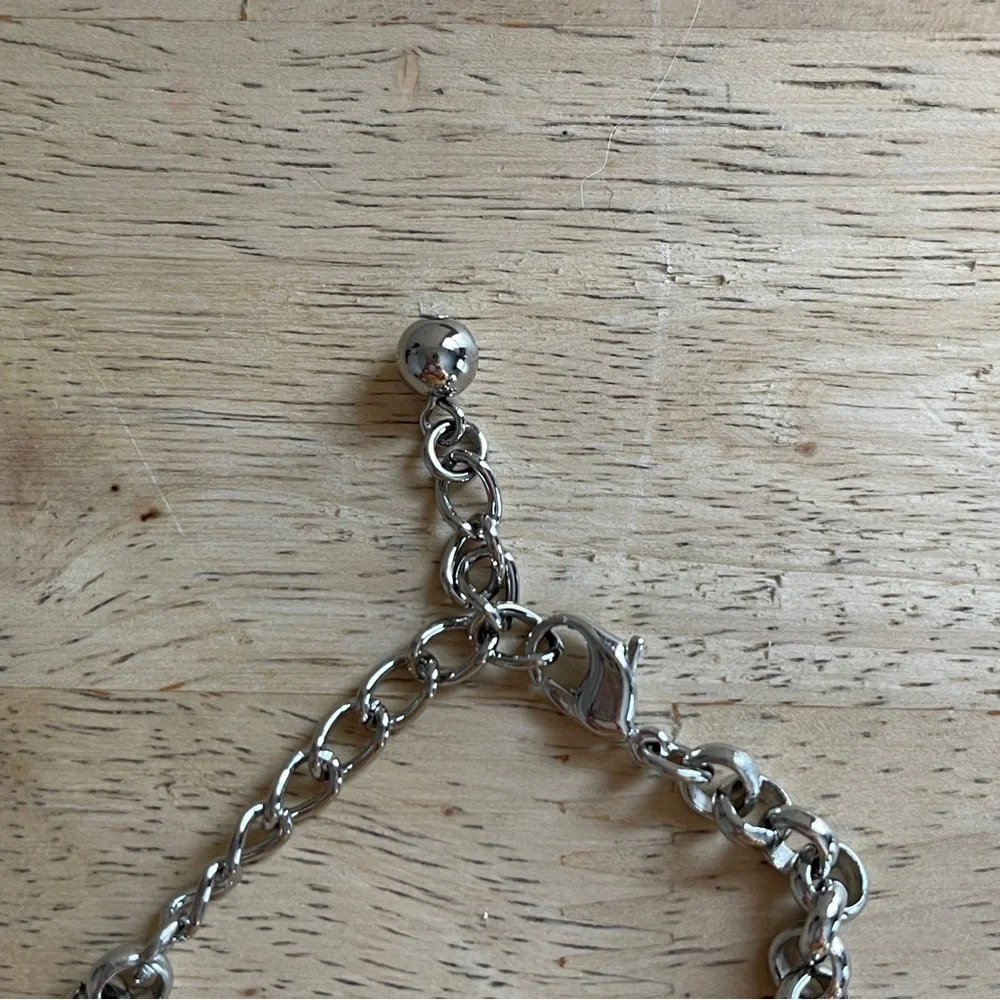 Crystal Silver Night Patina Three Setting Bracelet Set In Rhodium
